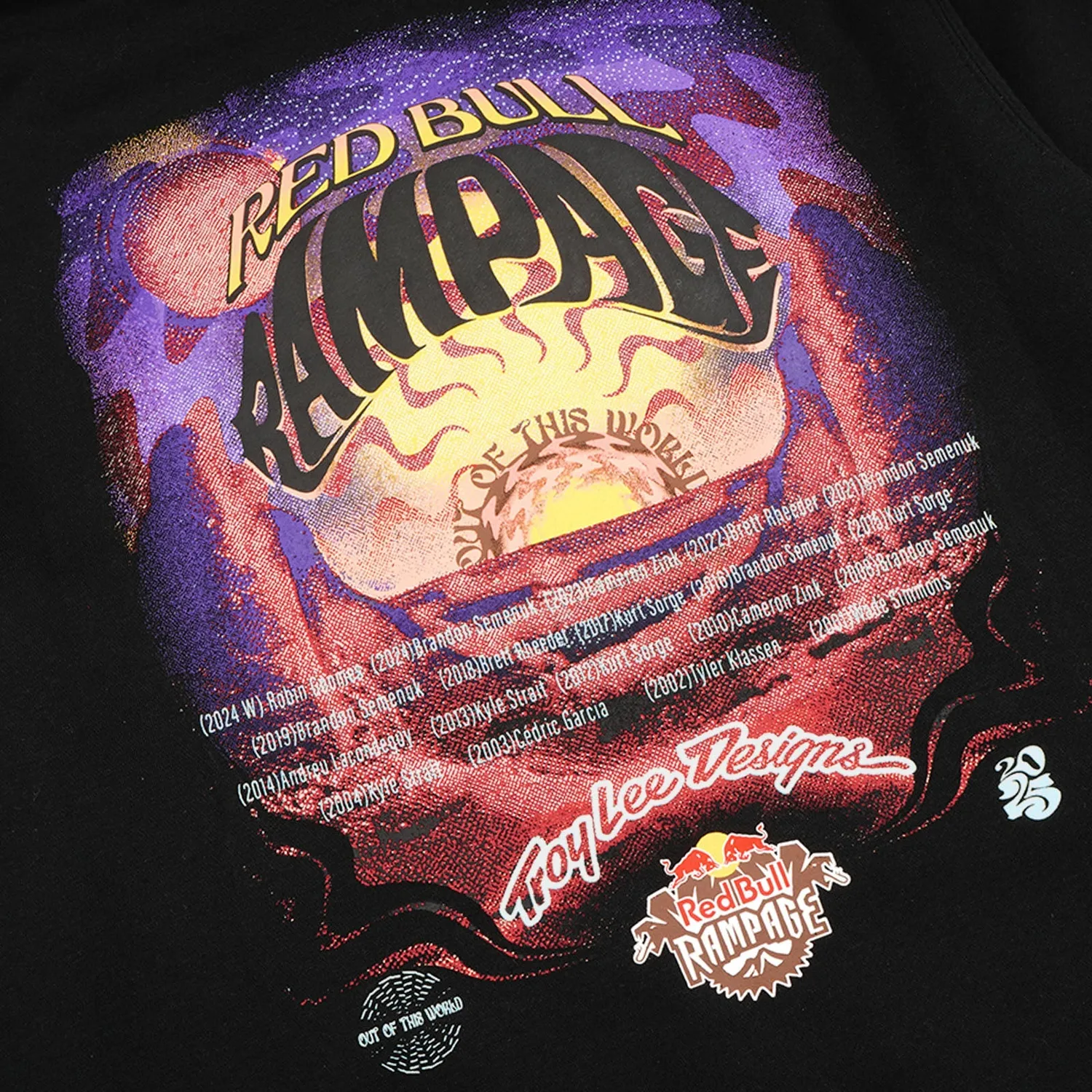 Troy Lee Designs Rampage Valley of Gods felpa nera uomo