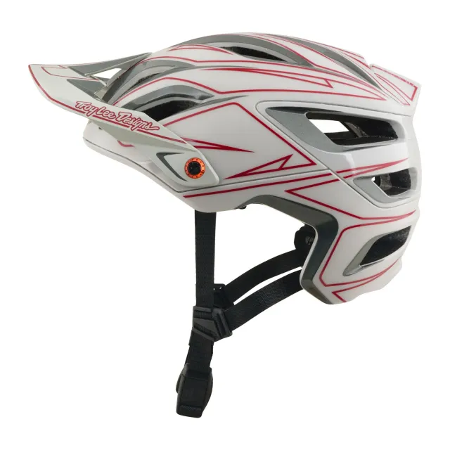 Troy Lee A3 Pinstripe casco bici grigio MIPS