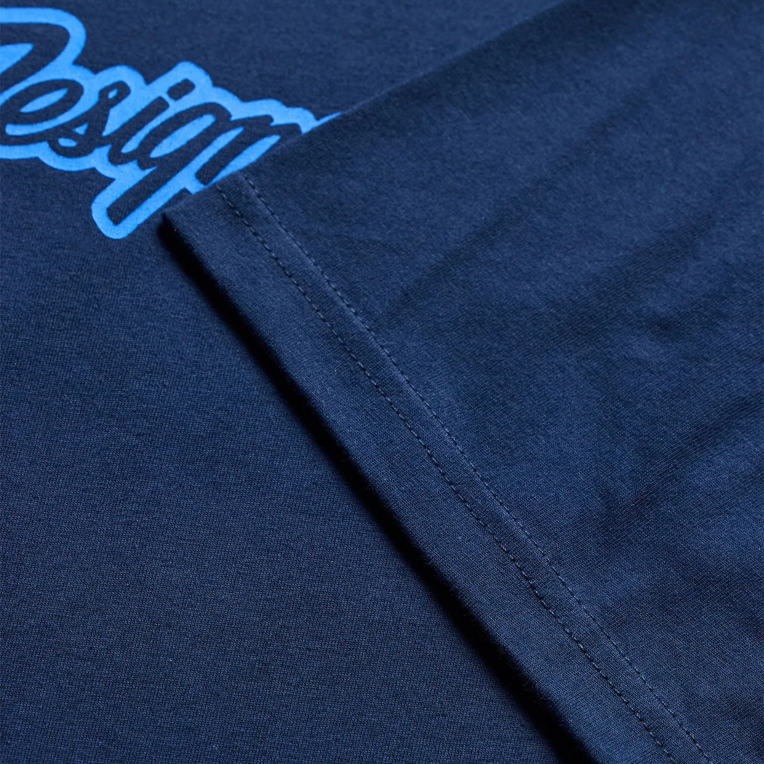 Troy Lee Designs Signature maglietta uomo Navy Aero Blue cotone