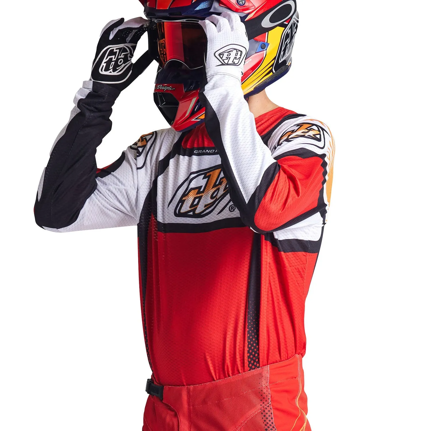 Troy Lee Designs GP Pro Air maglia moto rossa Bands