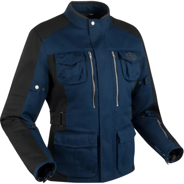 Segura Bora giacca moto uomo blu nero traspirante