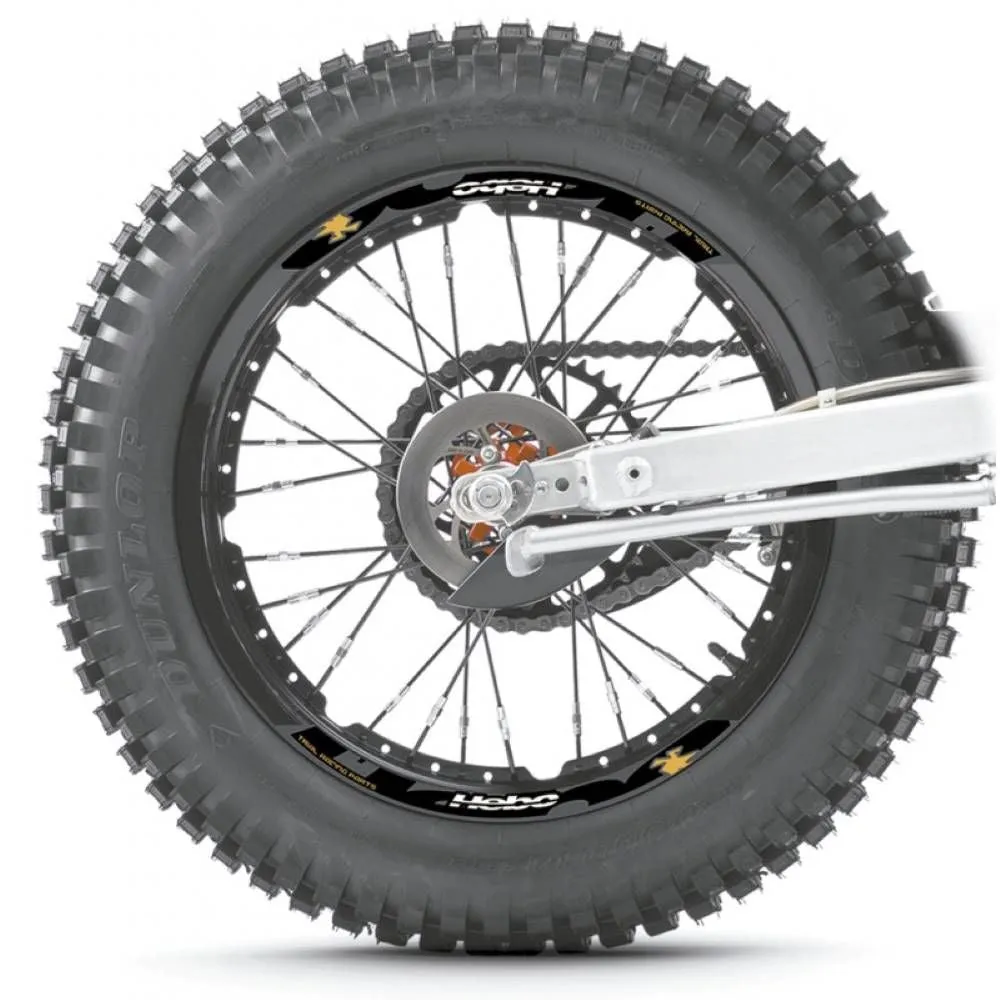 Hebo kit adesivi cerchi moto arancione
