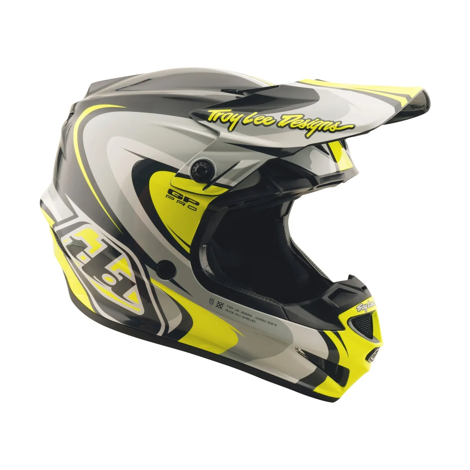 Troy Lee Designs GP Pro Crossover casco cross MIPS giallo