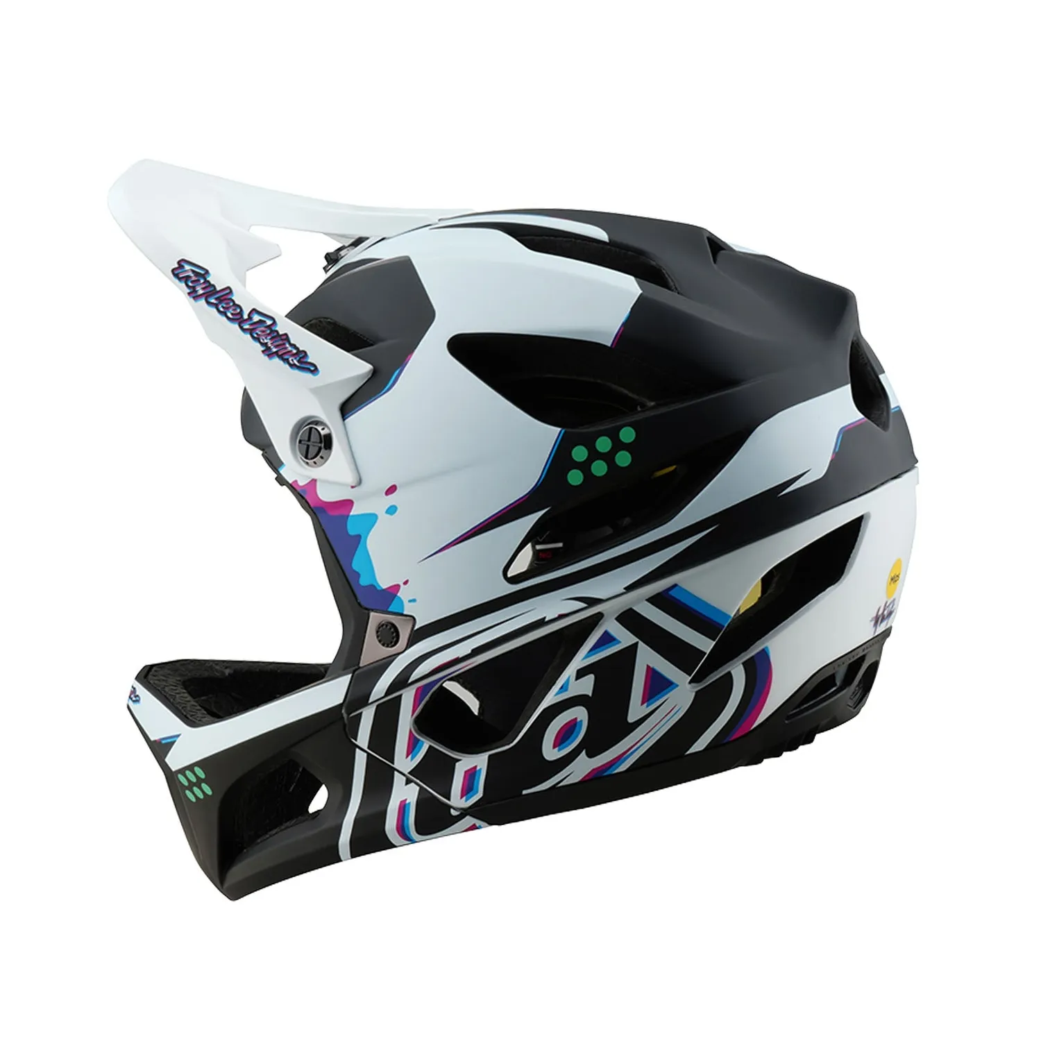Troy Lee Designs Stage MIPS casco integrale bici bianco