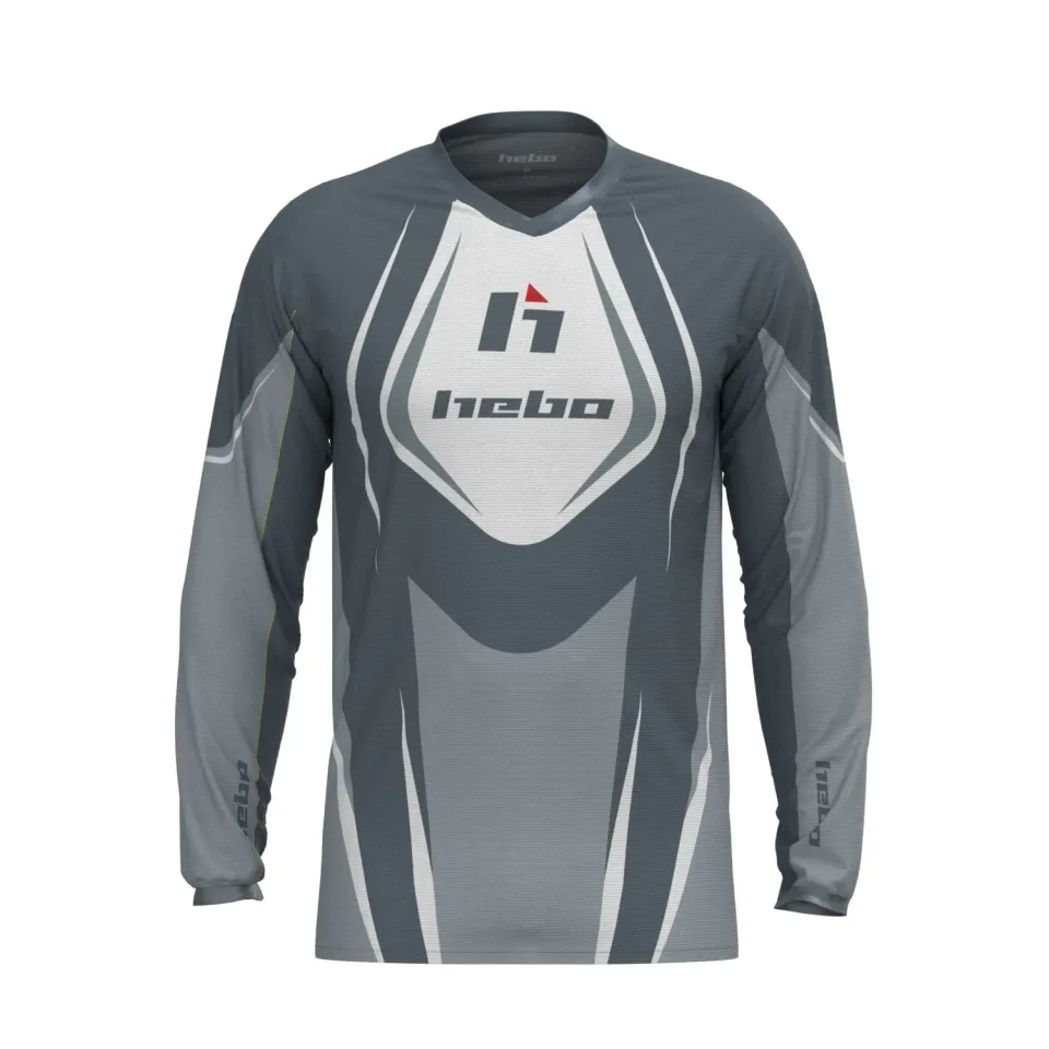 Hebo Pro Trial Classic maglia moto grigia
