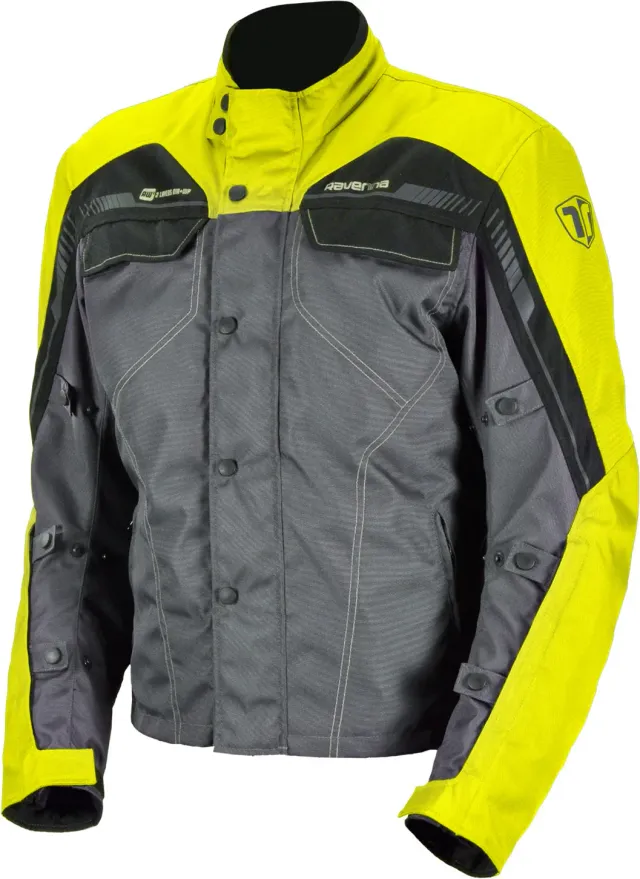 Ravenna Moto 4S giacca moto tessuto giallo grigio