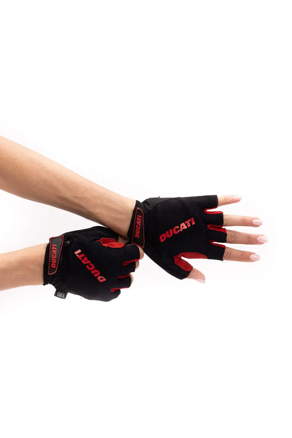 Ducati guanti monopattino gel mezze dita neri taglia L