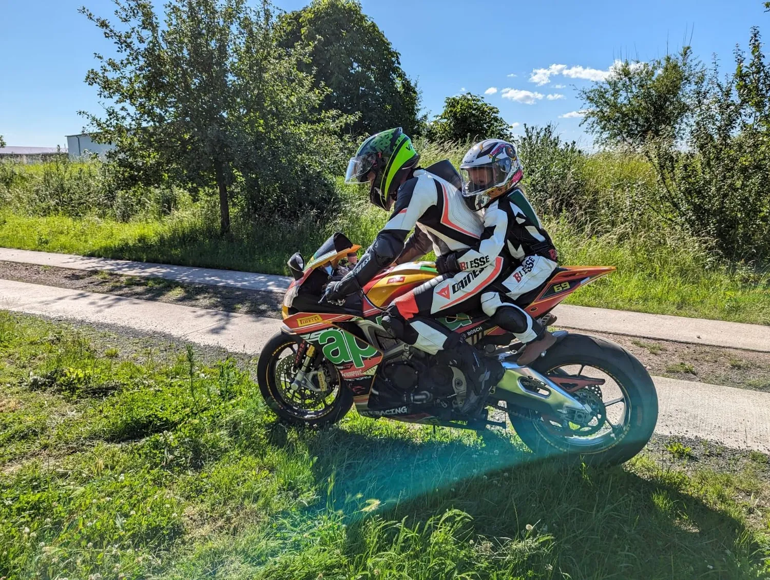 Bi Esse Tuta Minimoto Pelle Bambino XS 7 Anni Nero