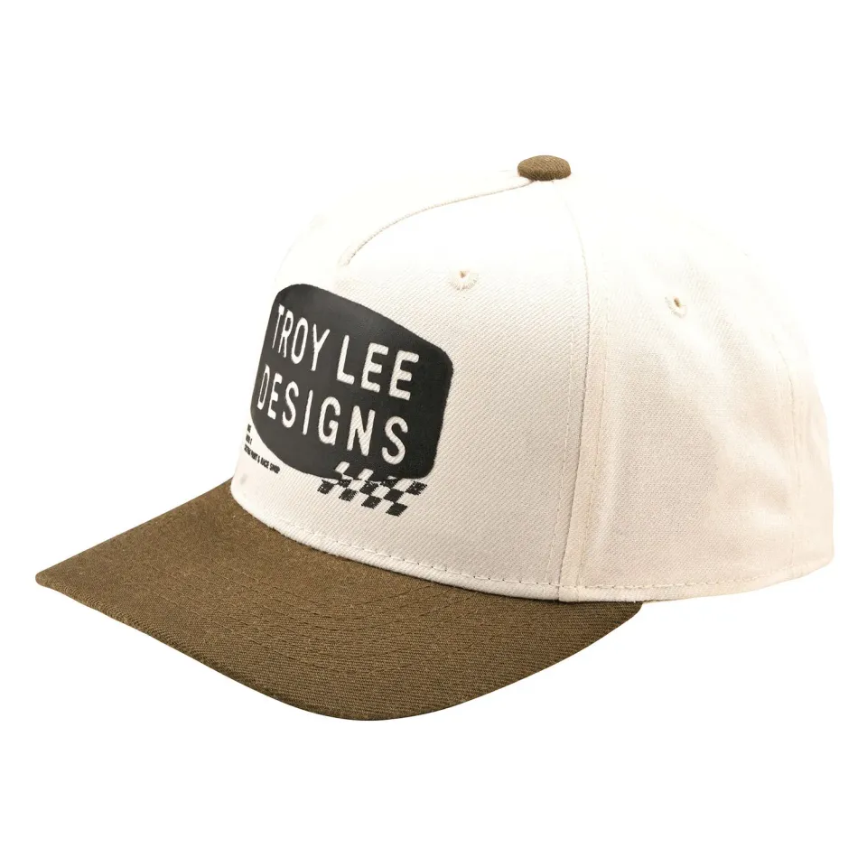Troy Lee Designs Stamp cappellino Vintage White / Olive snapback