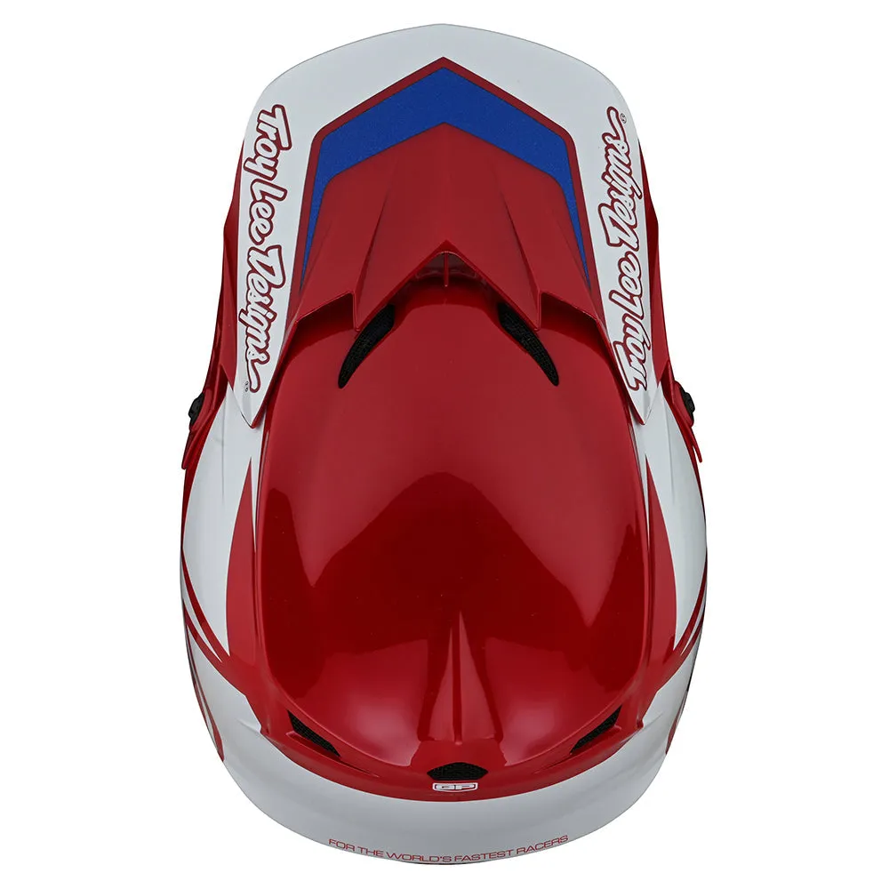 Troy Lee Designs GP Overload casco cross rosso bianco