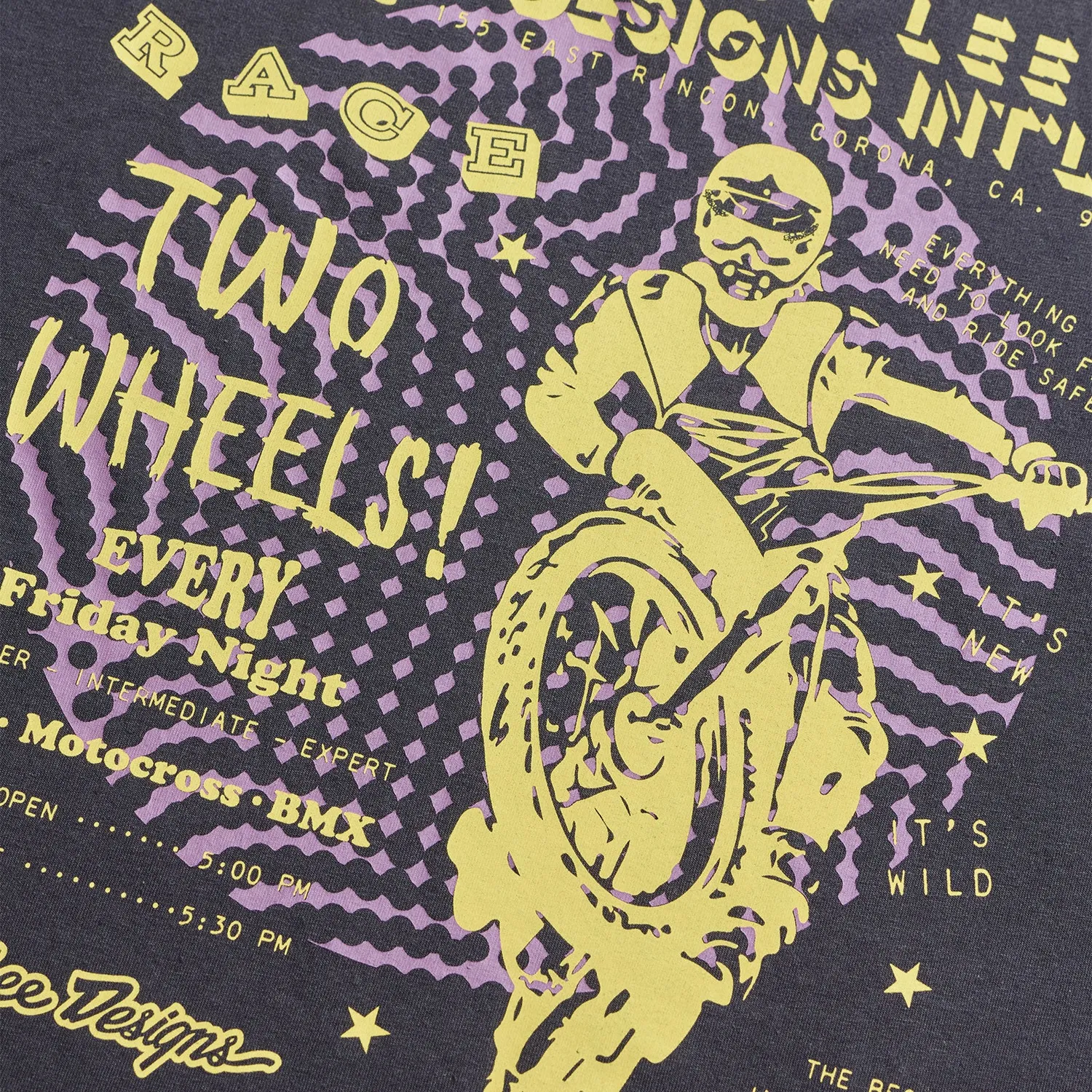 Troy Lee Designs Friday Night T-shirt carbon manica lunga