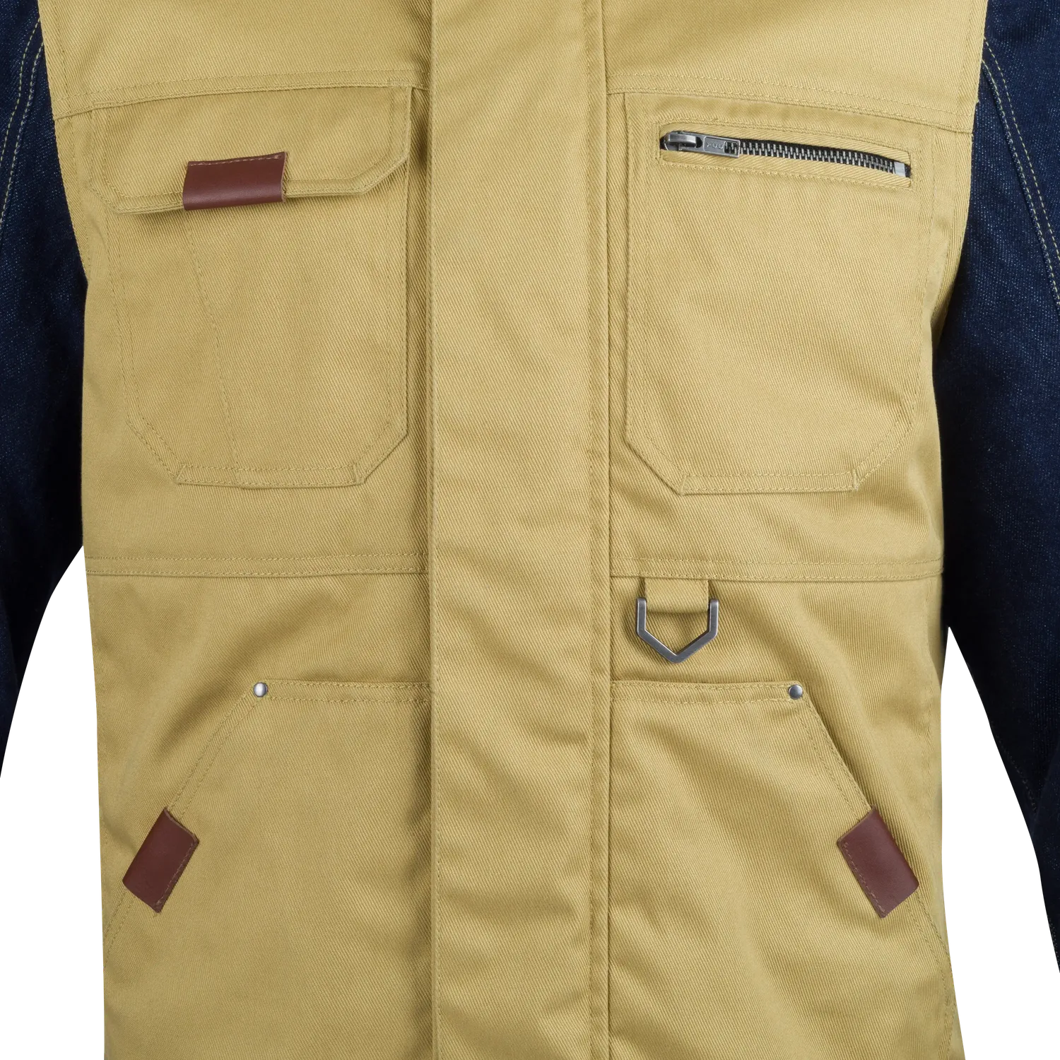 Segura Osborn giacca moto uomo beige blu impermeabile