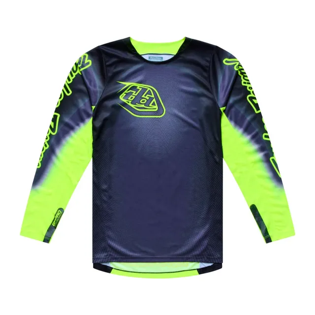 Troy Lee Designs GP Pro Imprint maglia moto grigio giallo XL