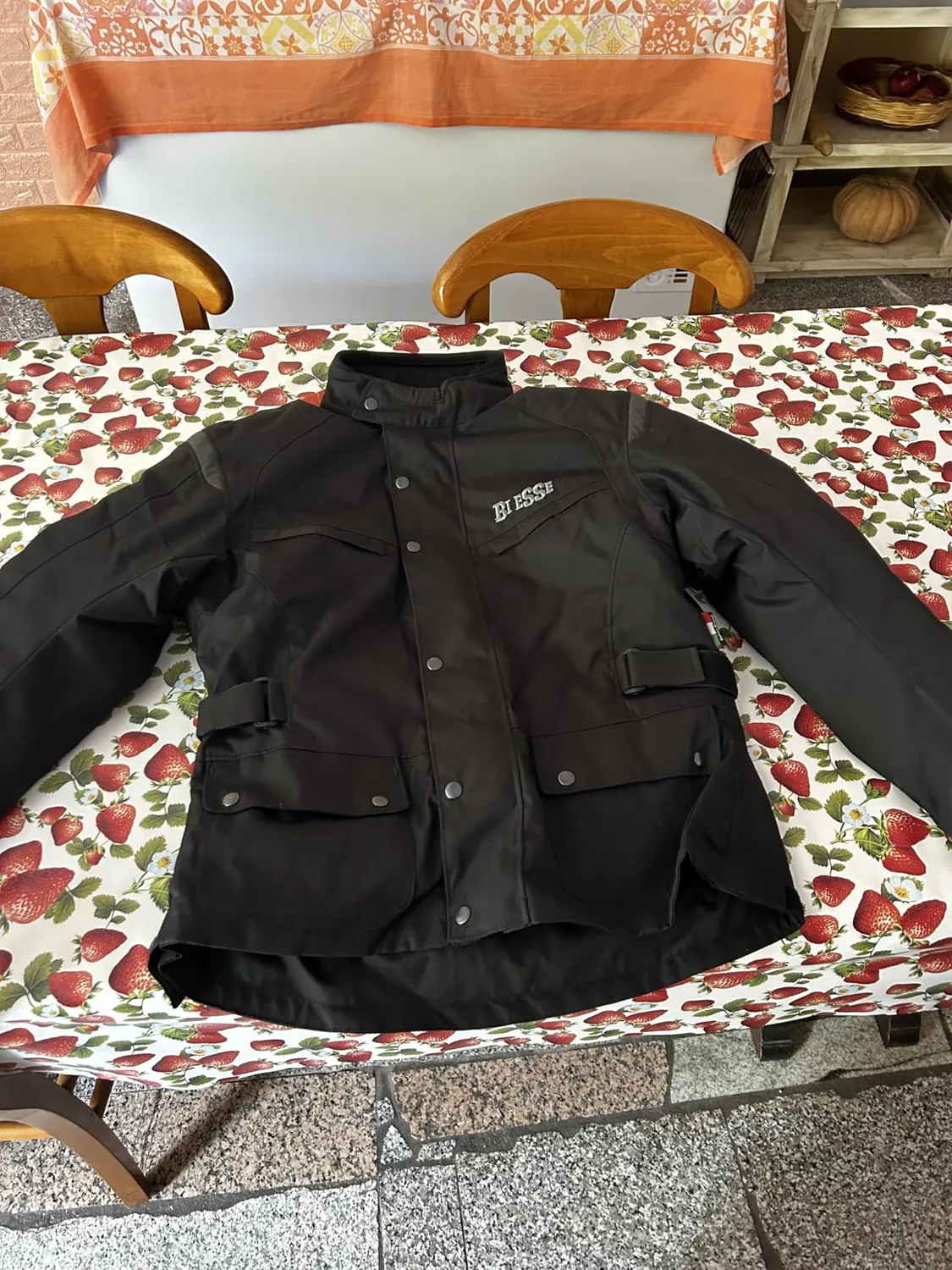 Bi Esse Giacca Moto Cordura Impermeabile 4XL Nero