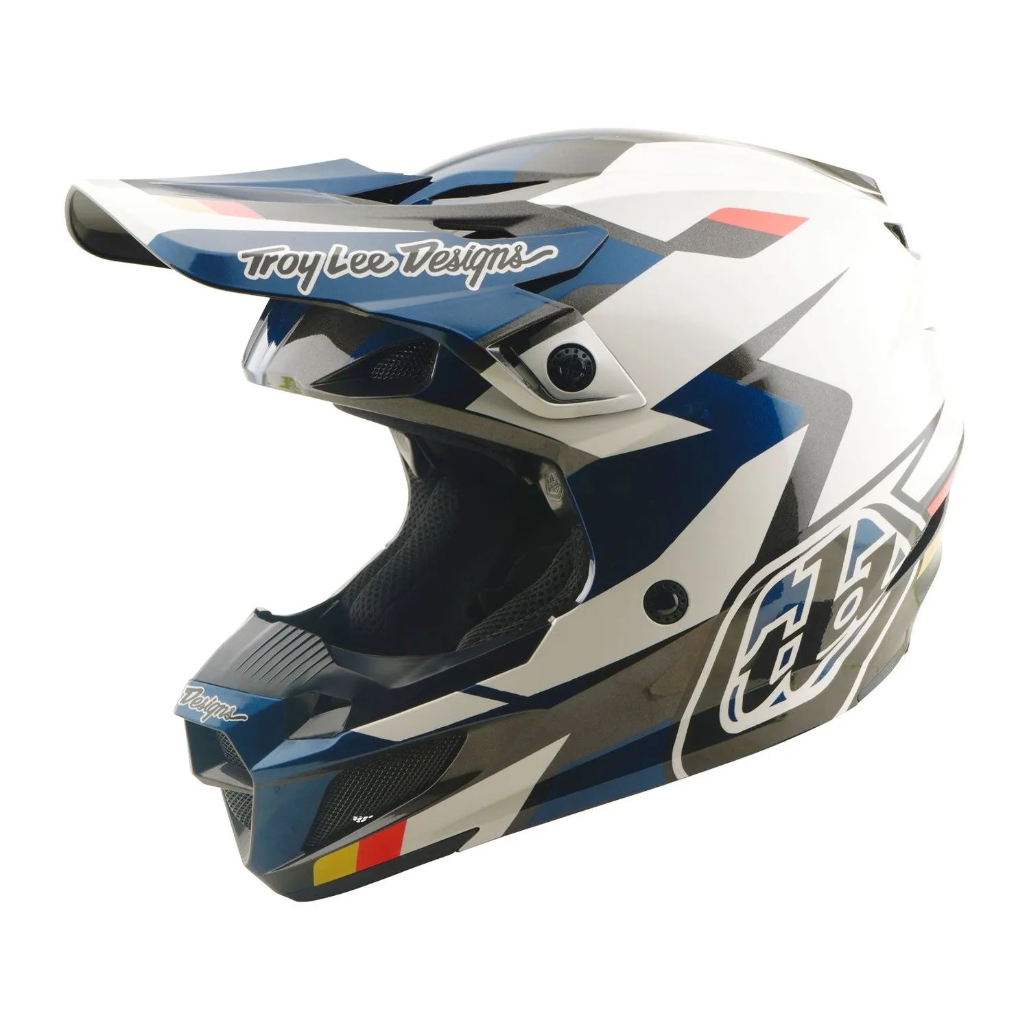 Troy Lee Designs SE5 Polycarbonate casco moto blu MIPS