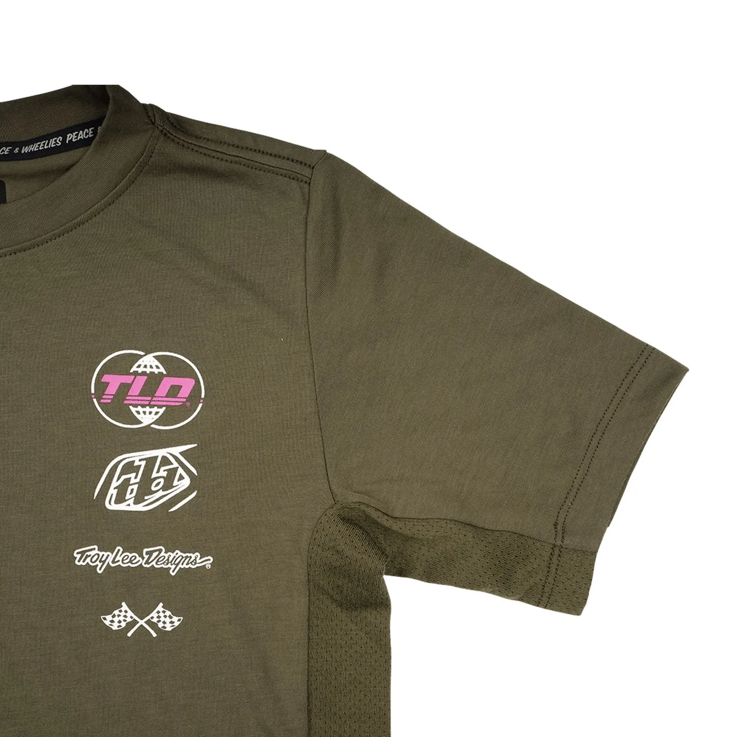 Troy Lee Designs Skyline Worldwide maglia bimbo verde Caper