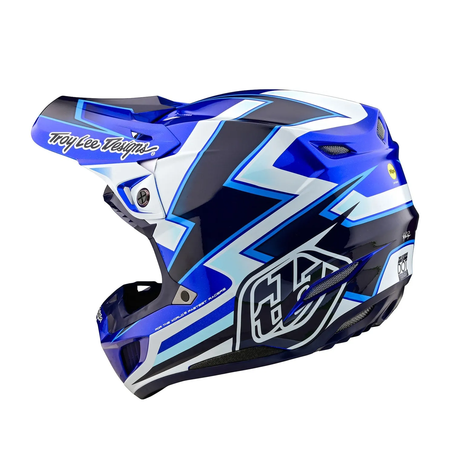 Troy Lee Designs SE5 Composite Casco Moto Ever Blue MIPS
