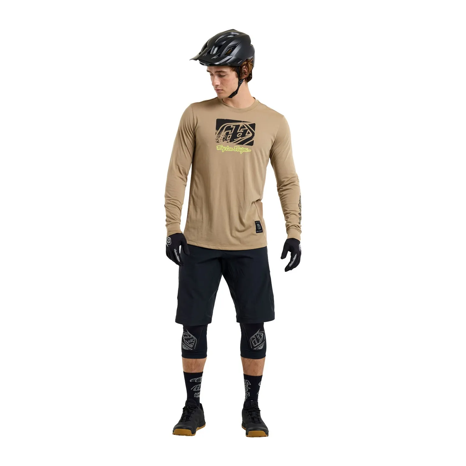 Troy Lee Designs Skyline Ride Tee Maglia MTB Timber Manica Lunga