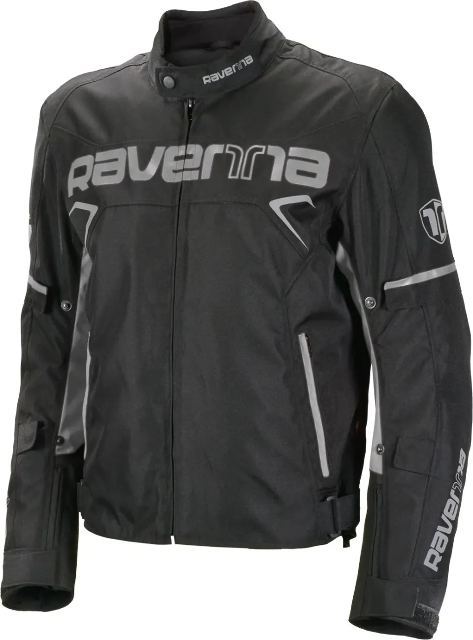 Ravenna Apparel giacca moto tessile nero grigio impermeabile