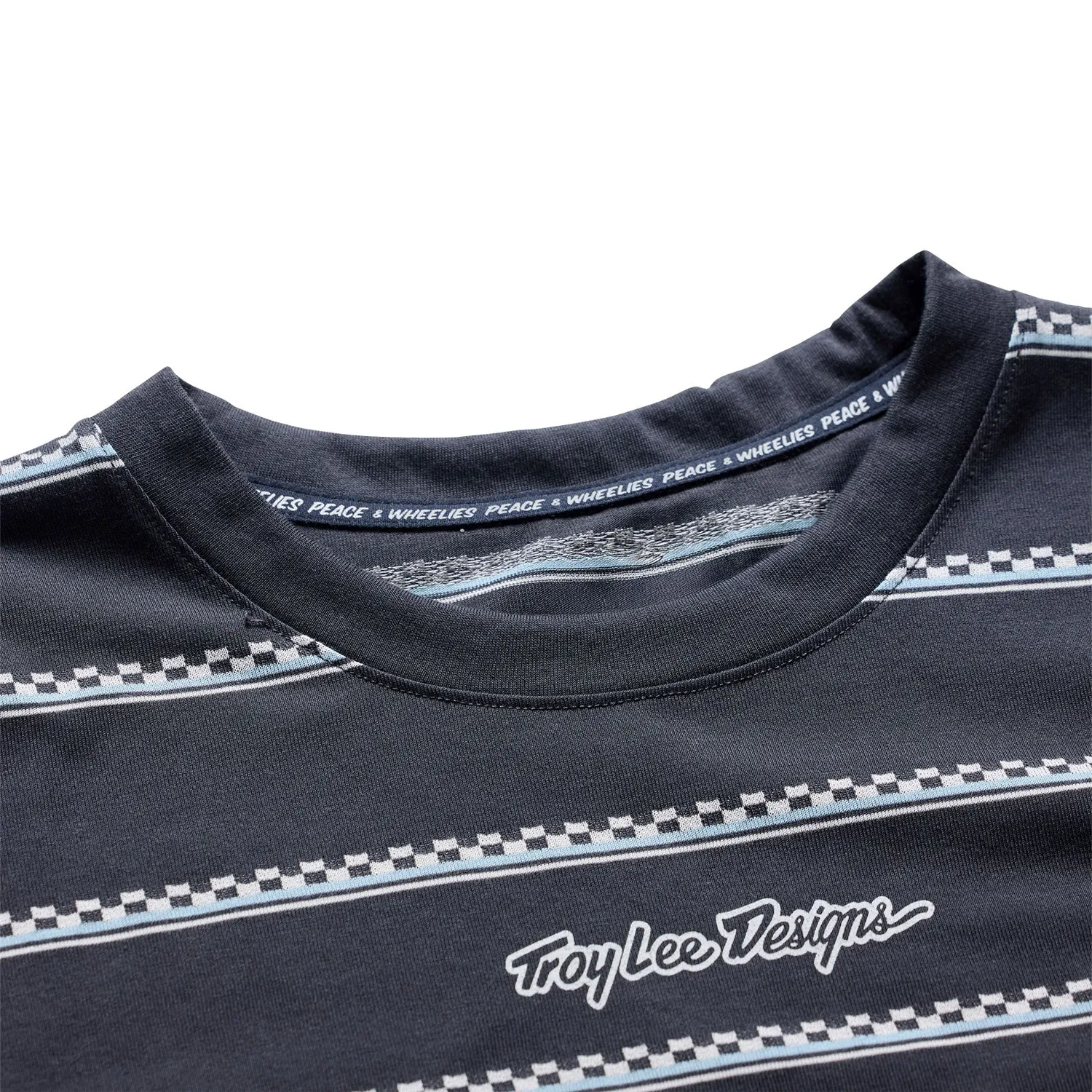 Troy Lee Designs Skyline Ride Checked Out t-shirt mtb Carbon mesh