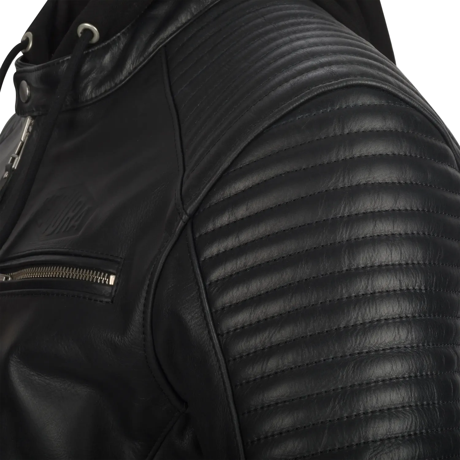 Segura Dorian 2 Giubbotto Moto Nero Pelle Uomo Cappuccio