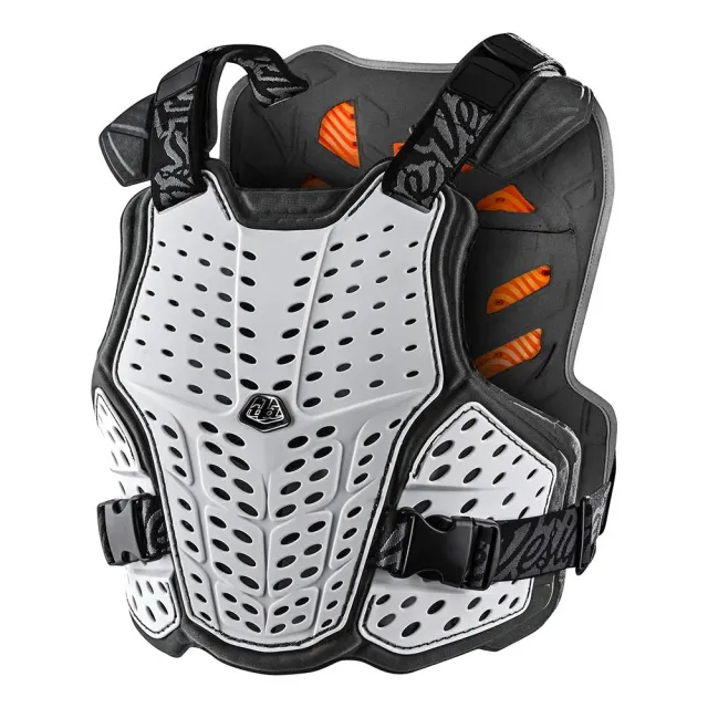 Troy Lee Designs Rockfight CE pettorina moto bianca D3O