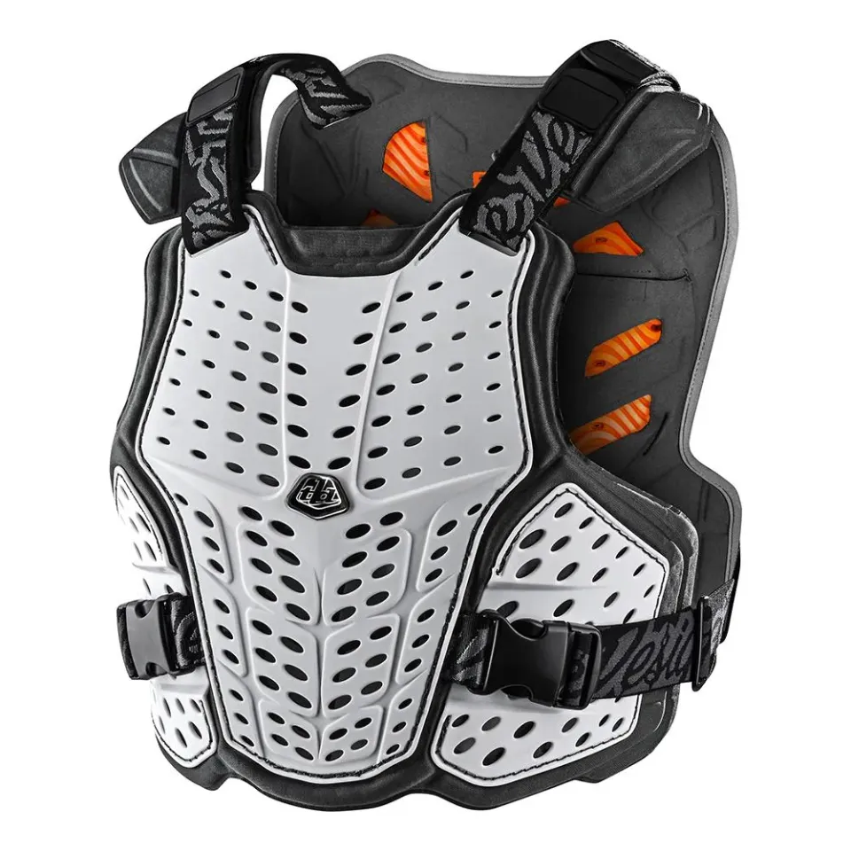 Troy Lee Designs Rockfight CE pettorina moto bianca D3O