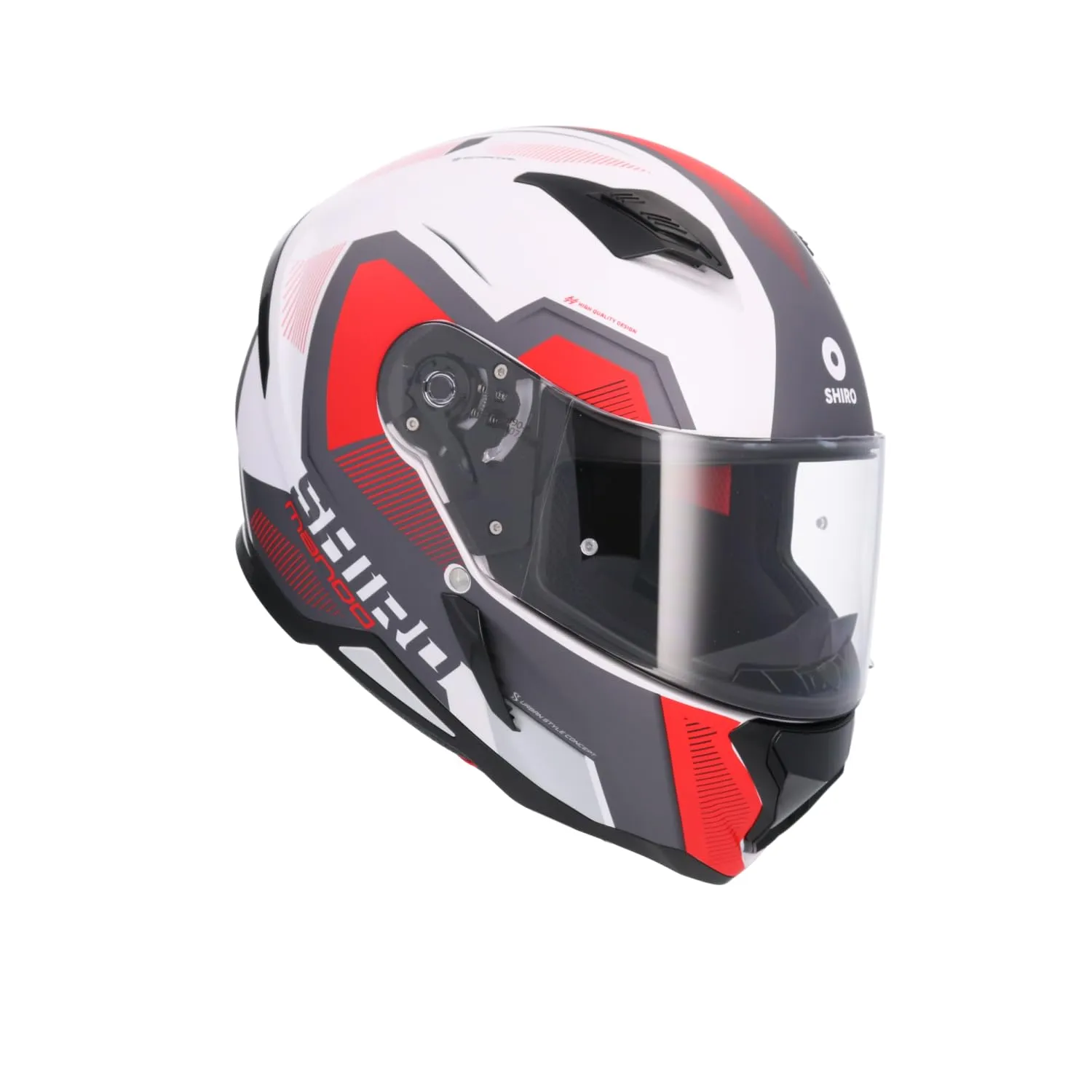 Bi Esse Cool Rider Bianco-Rosso casco integrale S