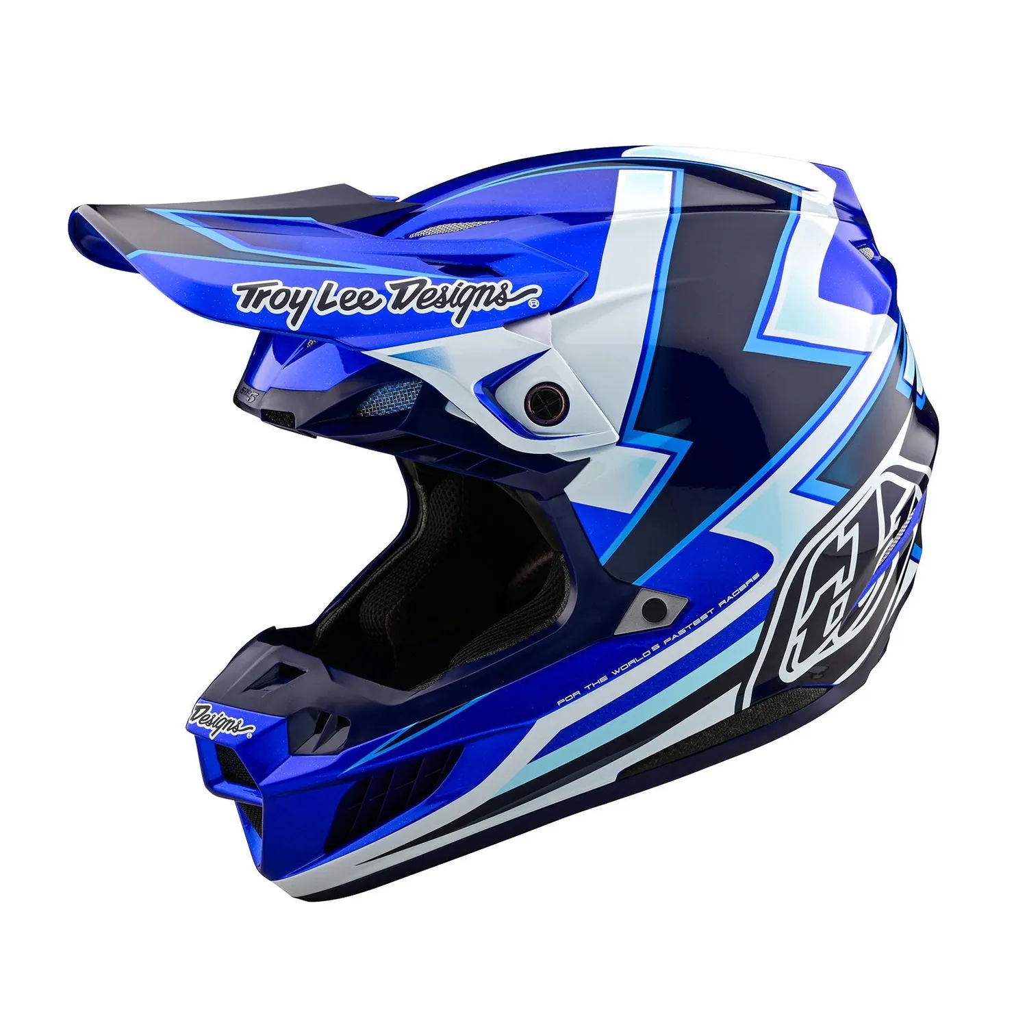 Troy Lee Designs SE5 Composite Casco Moto Ever Blue MIPS