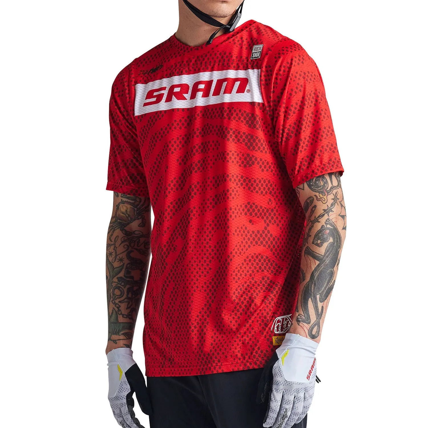 Troy Lee Designs Skyline Air maglia mtb rossa SRAM Roots