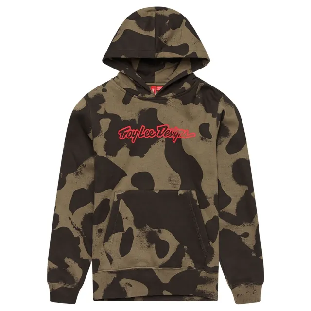 Troy Lee Designs Signature felpa ragazzo olive camo