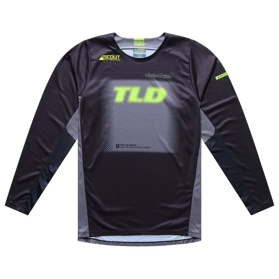 Troy Lee Designs Scout GP Pro maglia motocross nera traspirante