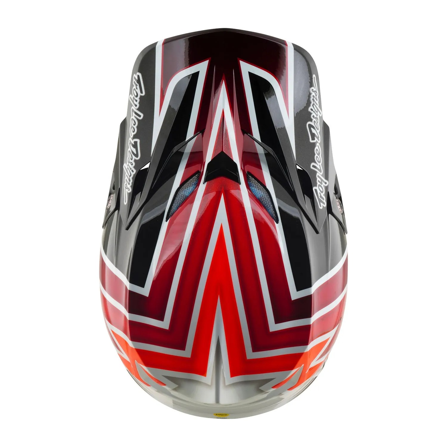 Troy Lee Designs SE5 Composite Boltz casco moto nero rosso