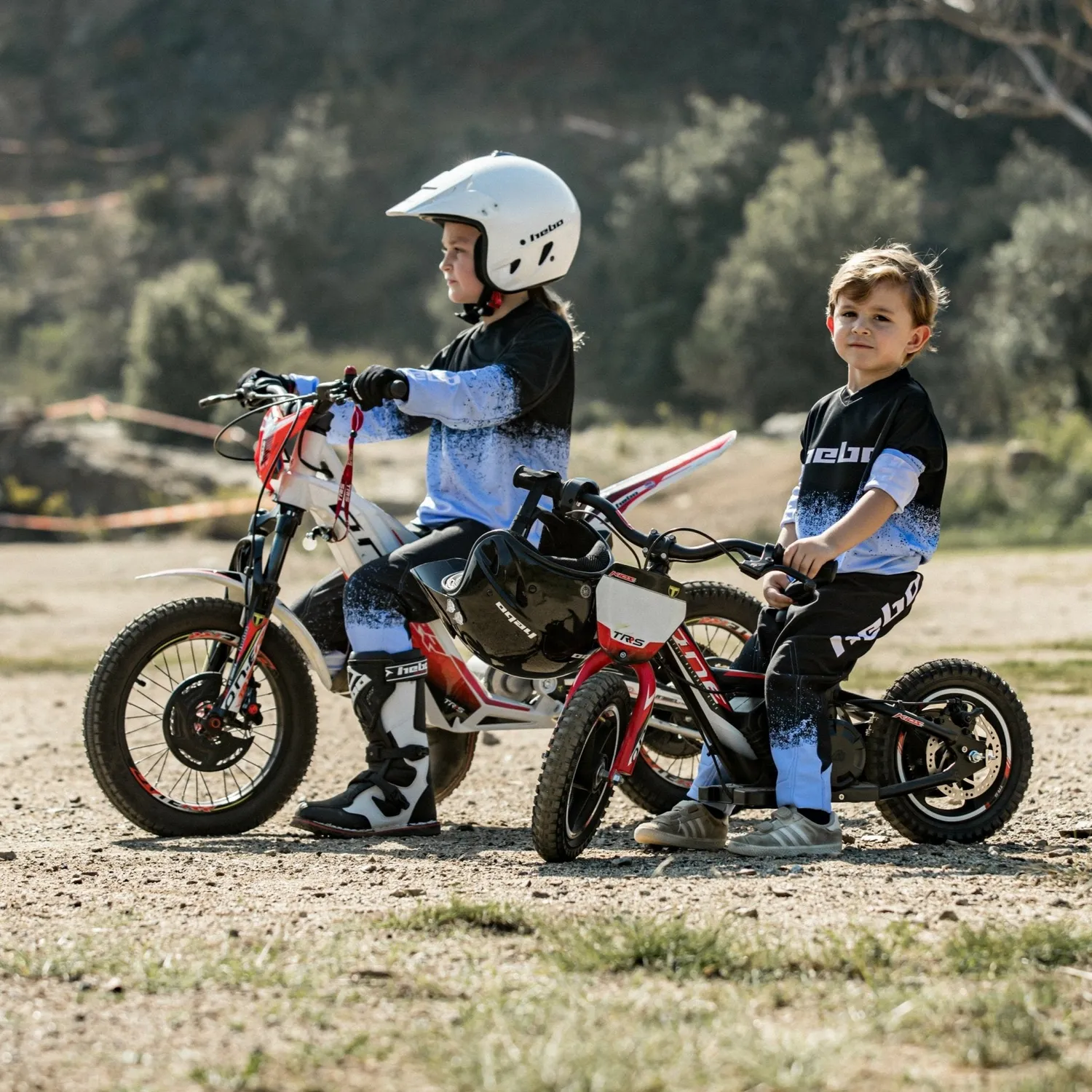 Hebo Pro V Dripped Pantaloni Moto Junior Blu 10