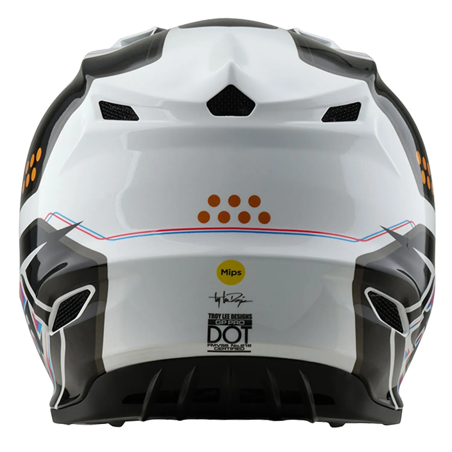 Troy Lee Designs GP Pro Youth casco moto Bianco MIPS