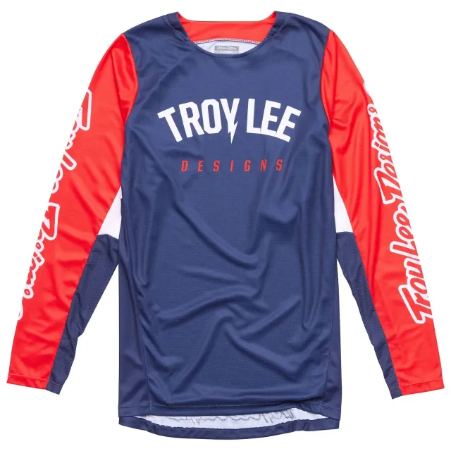 Troy Lee Designs GP Pro maglia moto Boltz Navy Red traspirante