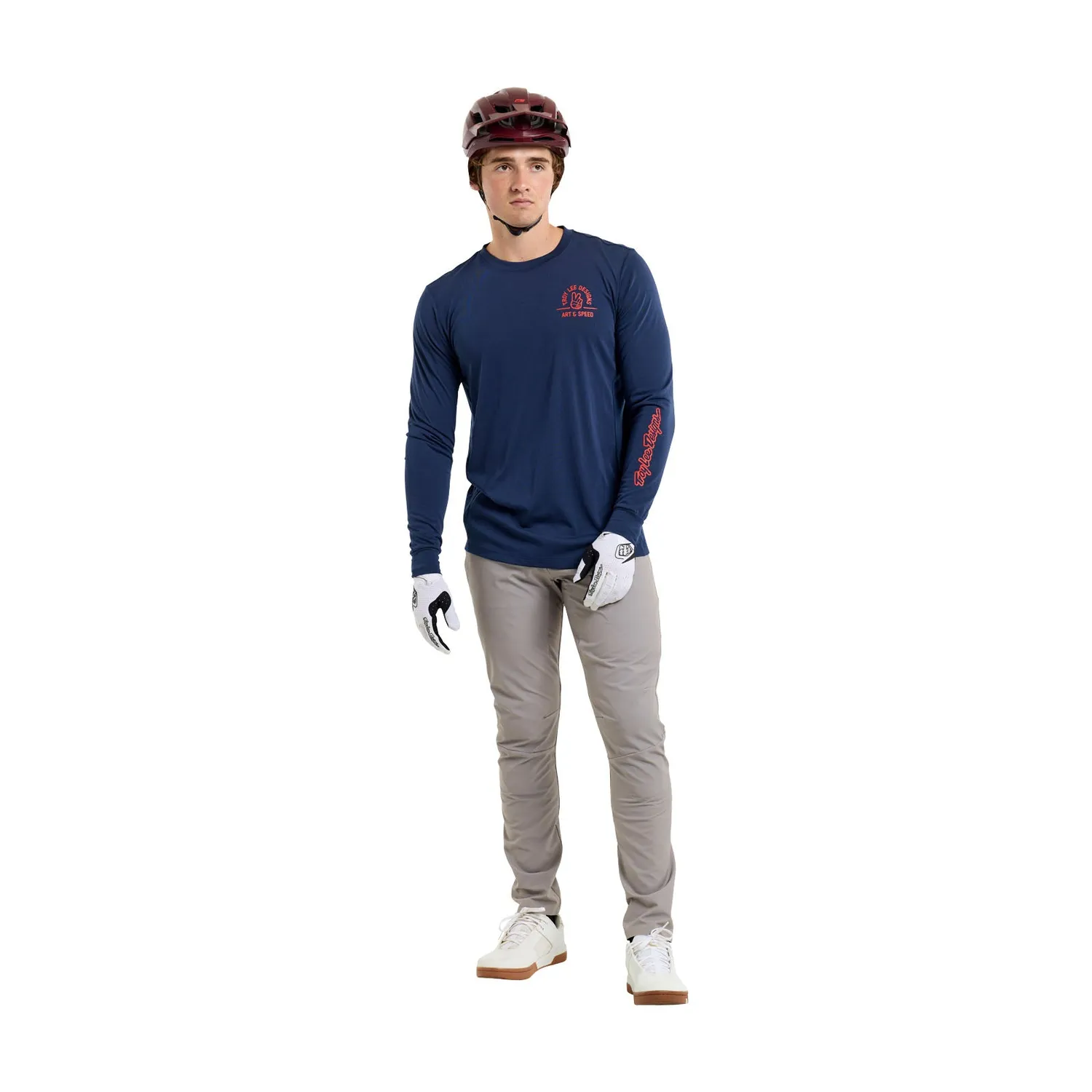 Troy Lee Designs Skyline maglia bici blu maniche lunghe