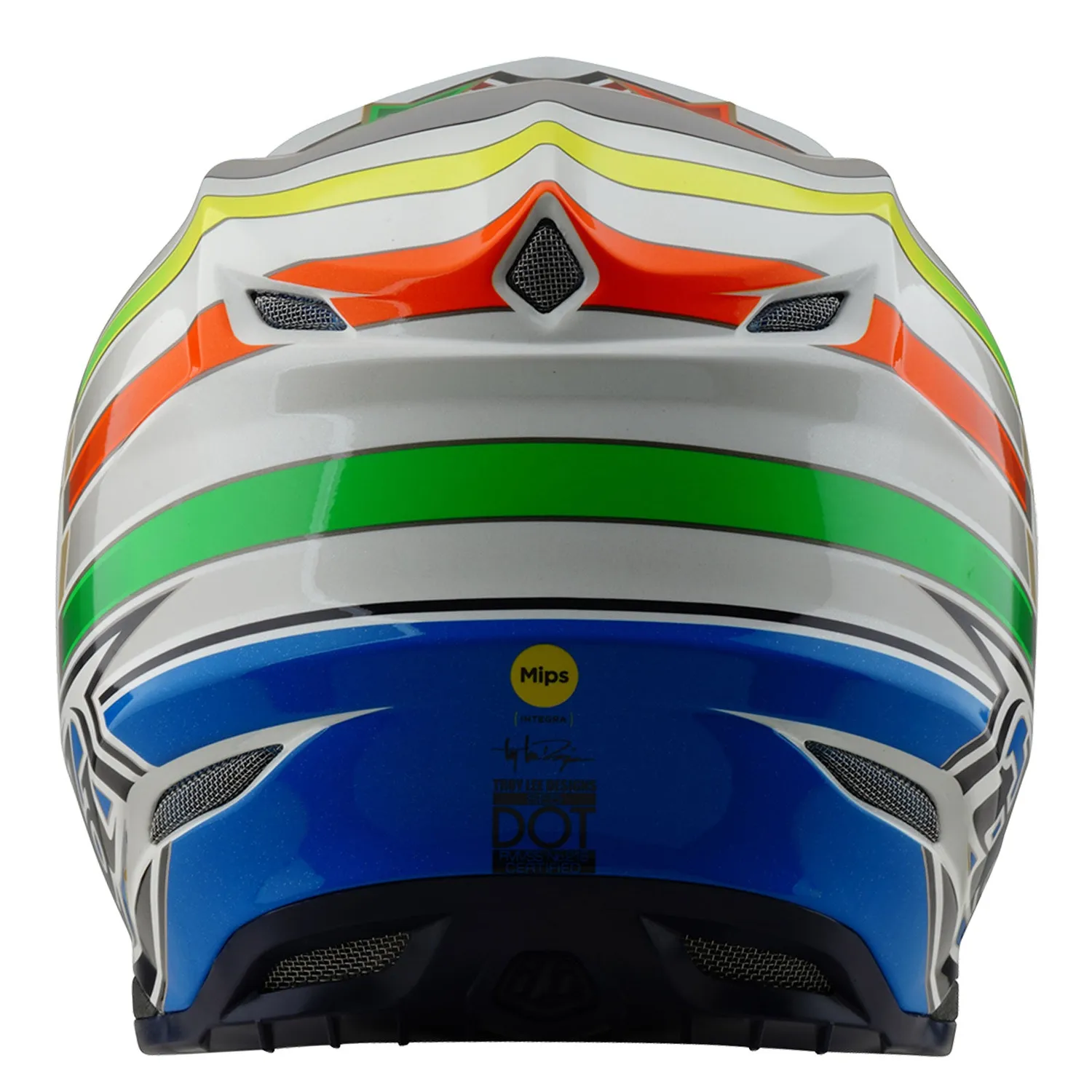 Troy Lee Designs SE5 Composite Rays casco bianco blu MIPS
