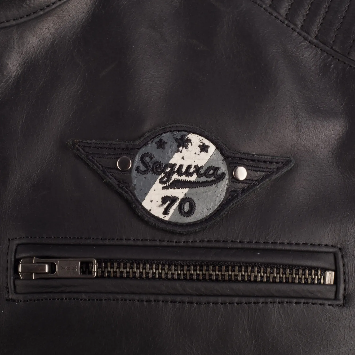 Segura Riverton giacca moto uomo nero pelle retro