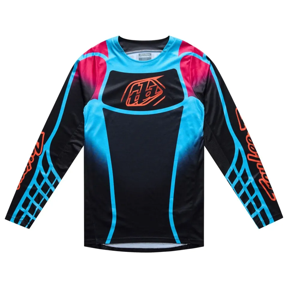 Troy Lee Designs GP Pro maglia moto nero azzurro