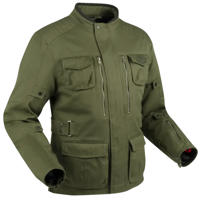 Segura Escape Bora giacca moto kaki traspirante S-4XL