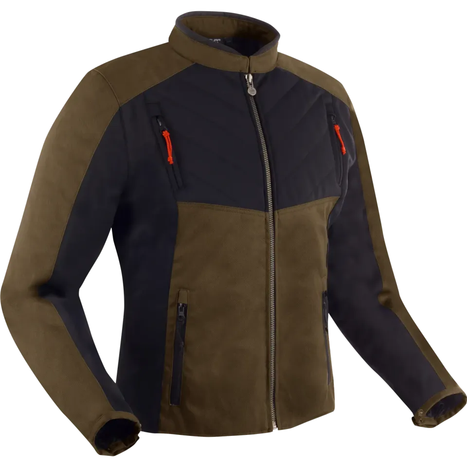 Segura Volt giacca moto uomo tessuto kaki impermeabile