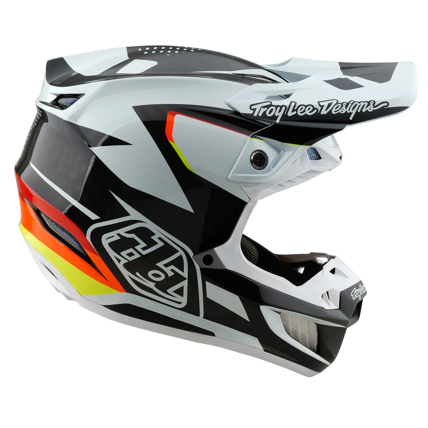 Troy Lee Designs SE5 Carbon casco moto Optic Black carbonio