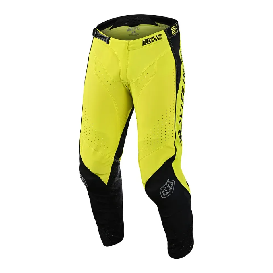 Troy Lee Designs SE Pro pantaloni moto Drop In Black Glo Yellow