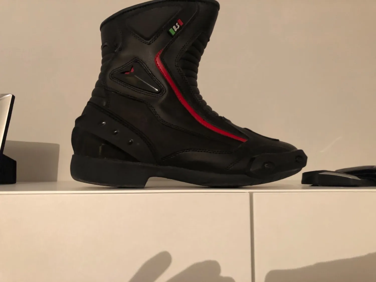 Bi Esse Stivali Moto Pelle Impermeabili 44 EU Neri