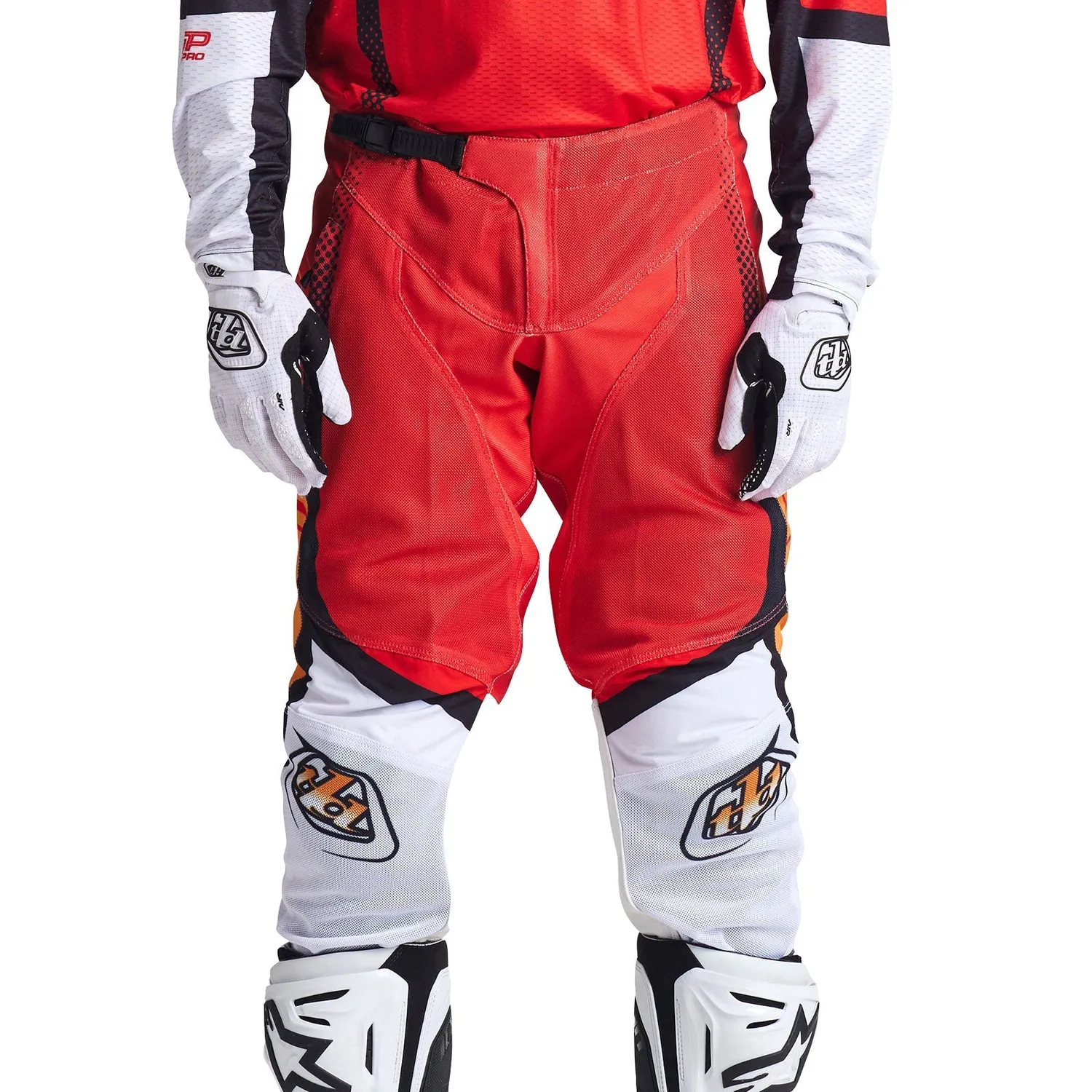 Troy Lee Designs GP Pro Air Bands pantaloni cross rosso bianco aria