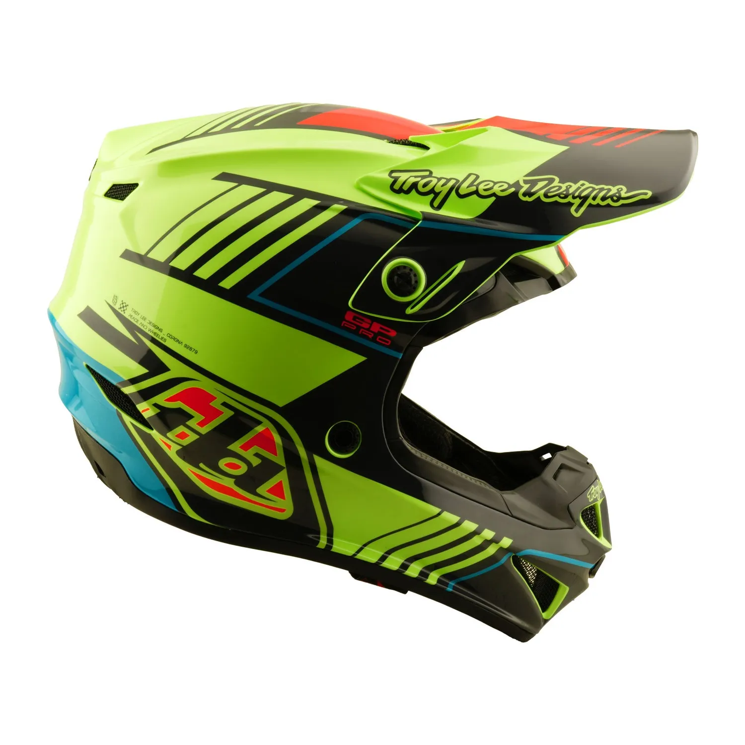 Troy Lee Designs GP Pro Segment casco moto Glo Yellow