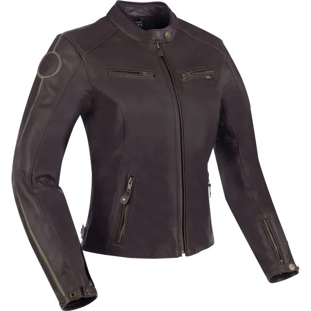 Segura Lady Devon giubbotto moto pelle marrone donna
