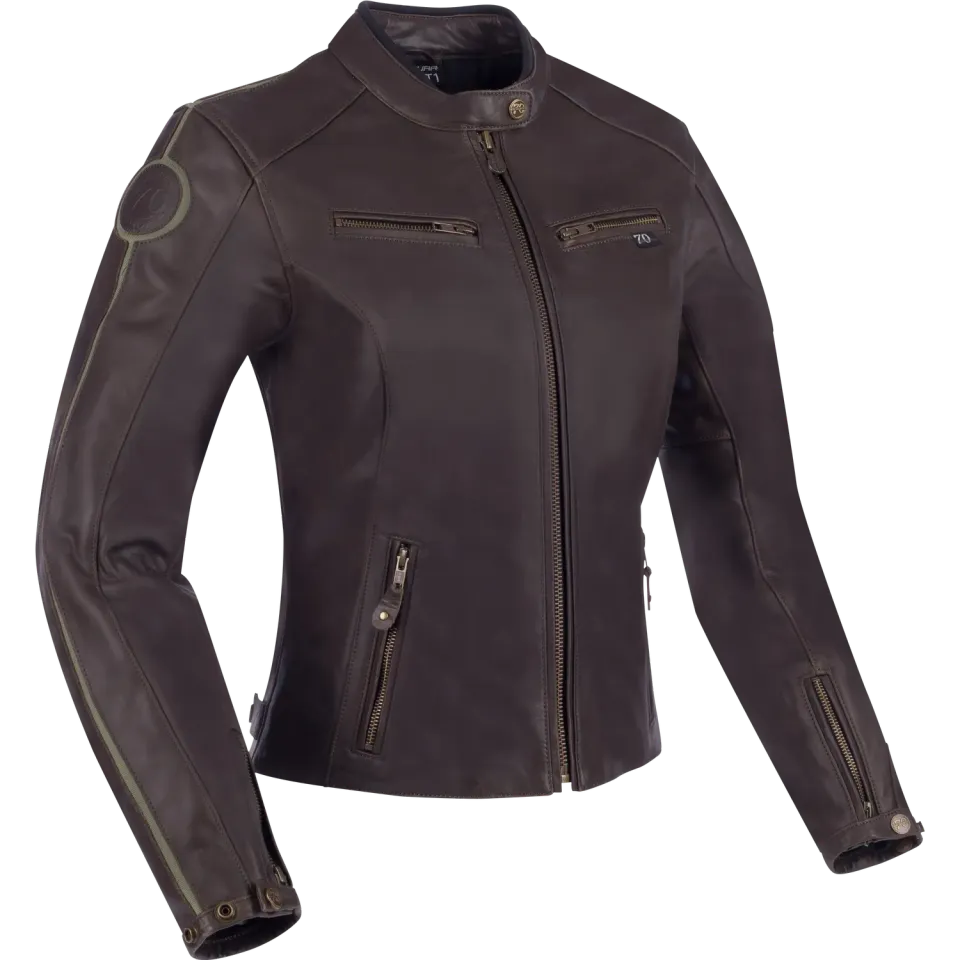 Segura Lady Devon giubbotto moto pelle marrone donna