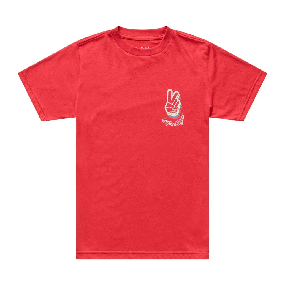 Troy Lee Designs Deuces t-shirt ragazzo scarlet